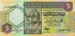 5 Dinars LIBYEN  1991 P.60a ST