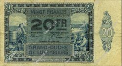 20 Francs LUXEMBOURG  1929 P.37a F+