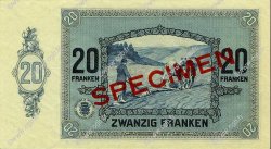 20 Francs Spécimen LUXEMBURG  1929 P.37s ST