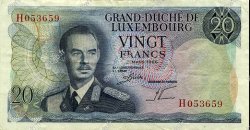 20 Francs LUXEMBOURG  1966 P.54a VF