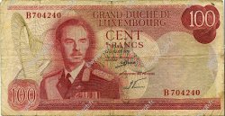 100 Francs LUXEMBOURG  1970 P.56a pr.TB