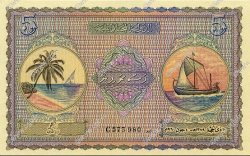 5 Rupees MALDIVEN  1960 P.04b ST
