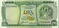 1 Lira MALTE  1973 P.31f SC+