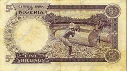 5 Shillings NIGERIA  1967 P.06 BC+