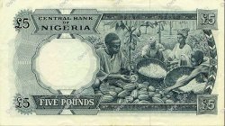 5 Pounds NIGERIA  1967 P.09 XF+