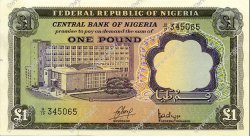 1 Pound NIGERIA  1968 P.12a SC