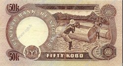 50 Kobo NIGERIA  1973 P.14f XF