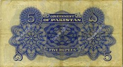 5 Rupees PAKISTAN  1948 P.05 MB a BB