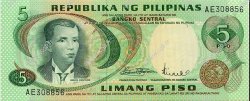 5 Pesos PHILIPPINEN  1970 P.148a ST