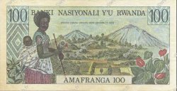 100 Francs RWANDA  1978 P.12a SUP+