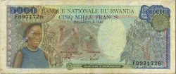 5000 Francs RUANDA  1988 P.22 S