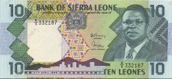 10 Leones SIERRA LEONE  1988 P.15 UNC