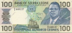 100 Leones SIERRA LEONE  1989 P.18b UNC