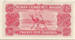 25 Piastres SUDAN  1956 P.01A FDC
