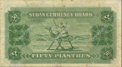 50 Piastres SUDAN  1956 P.02B F+
