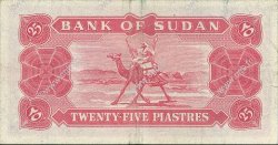 25 Piastres SUDAN  1966 P.06a VF