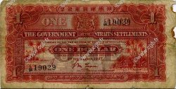 1 Dollar MALESIA - INSEDIAMENTI DELLO STRETTO  1927 P.09a B
