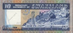 10 Emalangeni SWAZILAND  1974 P.04a NEUF
