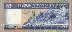 10 Emalangeni SWAZILAND  1984 P.10b UNC-