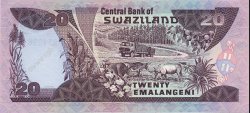 20 Emalangeni SWAZILAND  1990 P.21a NEUF
