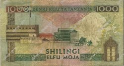 1000 Shillings TANZANIA  1990 P.22 VG