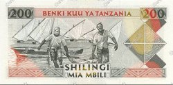 200 Shillings TANSANIA  1993 P.25b ST