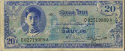 20 Baht THAÏLANDE  1946 P.066a TB