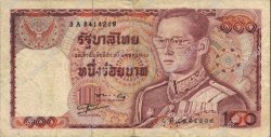 100 Baht THAILAND  1978 P.089 F+