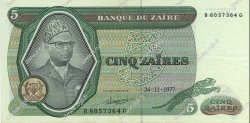 5 Zaïres ZAÏRE  1977 P.21b EBC+