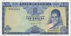 10 Kwacha ZAMBIA  1969 P.12c UNC