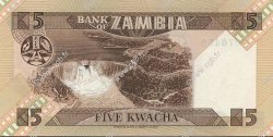 5 Kwacha ZAMBIA  1986 P.25d UNC