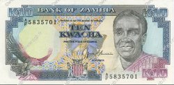 10 Kwacha ZAMBIA  1989 P.31b UNC