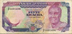 50 Kwacha ZAMBIA  1989 P.33a VF