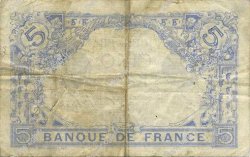 5 Francs BLEU FRANCIA  1915 F.02.34 BC+