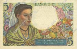 5 Francs BERGER FRANCIA  1943 F.05.01 EBC