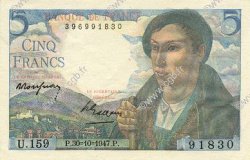 5 Francs BERGER FRANCIA  1947 F.05.07a AU