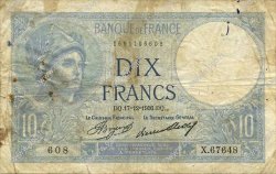 10 Francs MINERVE FRANCIA  1936 F.06.17 RC+