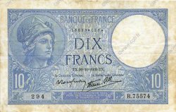 10 Francs MINERVE modifié FRANCIA  1939 F.07.13 BB