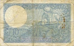 10 Francs MINERVE modifié FRANKREICH  1940 F.07.23 fS