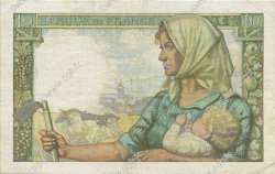 10 Francs MINEUR FRANCE  1942 F.08.04 VF