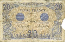 20 Francs BLEU FRANCIA  1906 F.10.01 RC+