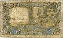 20 Francs TRAVAIL ET SCIENCE FRANCIA  1940 F.12.04 q.MB