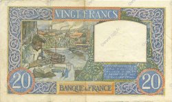 20 Francs TRAVAIL ET SCIENCE FRANCIA  1940 F.12.06 MBC+
