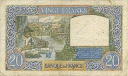 20 Francs TRAVAIL ET SCIENCE FRANKREICH  1940 F.12.08 S