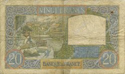 20 Francs TRAVAIL ET SCIENCE FRANCE  1940 F.12.08 VG