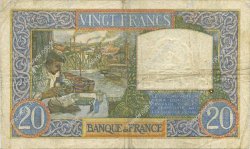 20 Francs TRAVAIL ET SCIENCE FRANCE  1941 F.12.13 F