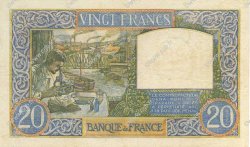 20 Francs TRAVAIL ET SCIENCE FRANCIA  1941 F.12.14 MBC+