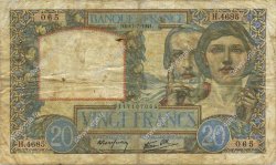 20 Francs TRAVAIL ET SCIENCE FRANCIA  1941 F.12.16 MB