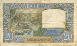 20 Francs TRAVAIL ET SCIENCE FRANCE  1941 F.12.19 VF-