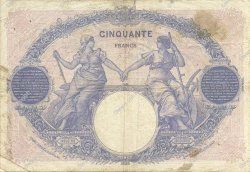 50 Francs BLEU ET ROSE FRANCIA  1924 F.14.37 BC